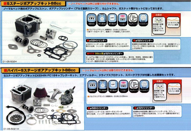 SP武川 17R-Stage+Dボア&ストロークアップ106cc(Hシリンダー/2B) 01-06