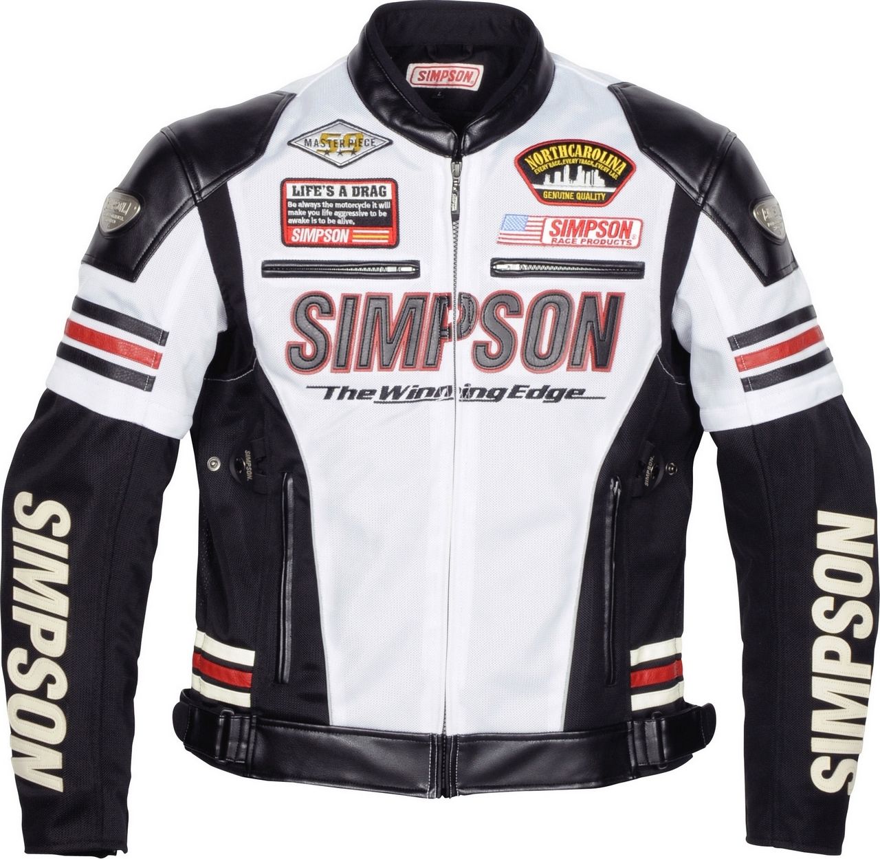 SIMPSON:シンプソン Mesh Jacket [メッシュジャケット](カラー：ホワイト)(SJ-6115) | ウェビック