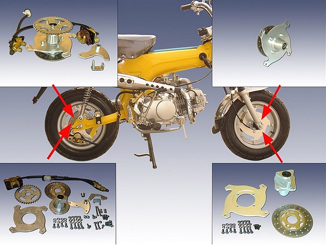 Webike Minimoto ミニモト ダックスstリアディスクブレーキ 専用フットペダル ダックス 0787 ブレーキディスクローター 通販