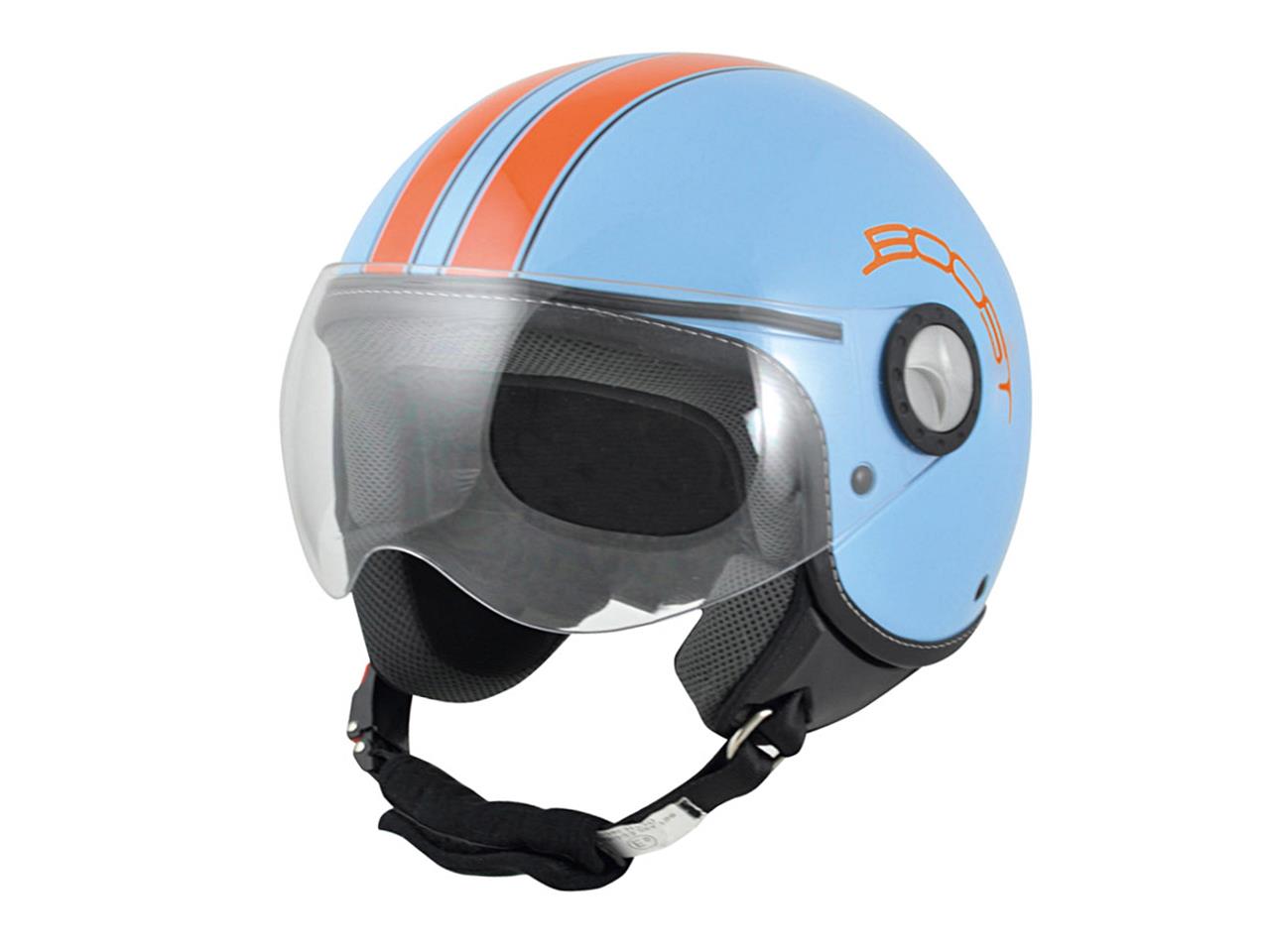 Webike Boost ブースト ブーストb730レトロ2ヘルメットライトブルー オレンジ Boost B730 Retro 2 Helmet Light Blue Orange Bs02492 ジェットヘルメット 通販