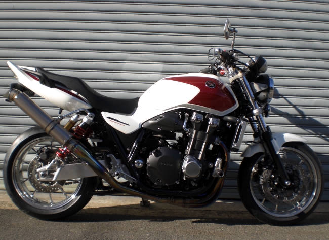 アサヒナレーシング GPスタイル メガフォンスリップオン cb400sf