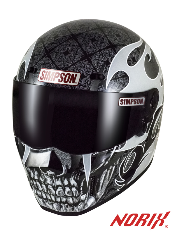 Webike Simpson Norix シンプソンノリックス Ssb13 Super Bandit 13 スーパーバンディット 13 Skullapes スカレイプス ヘルメット フルフェイスヘルメット 通販