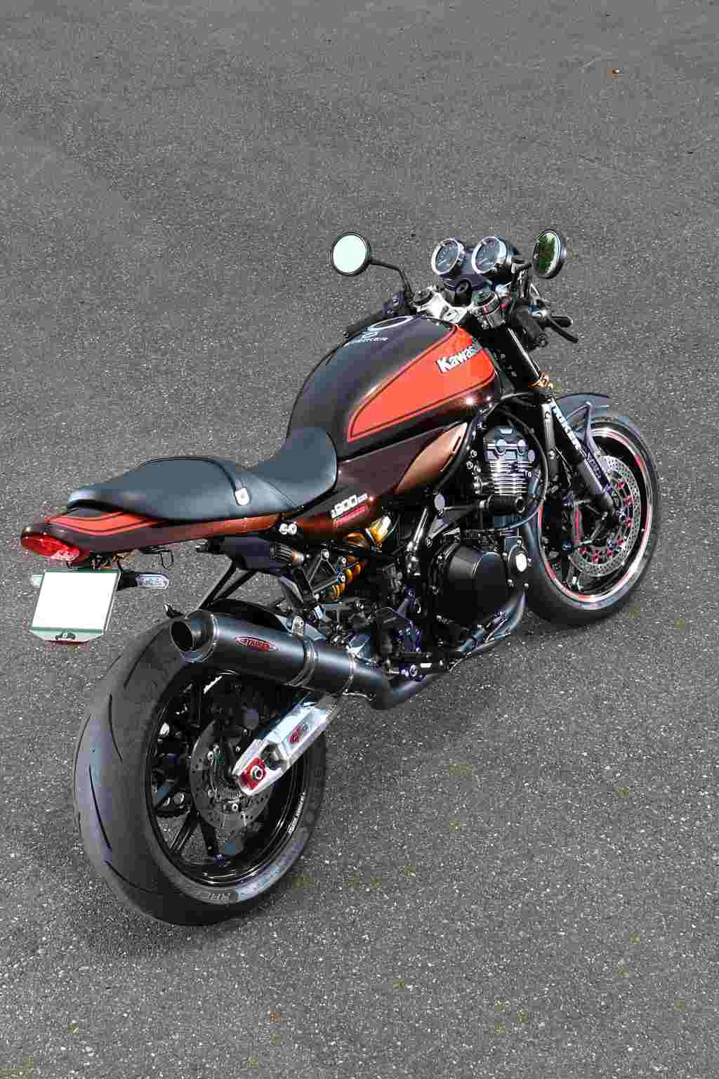 Webike Striker ストライカー Street Concept ストリートコンセプト フルエキゾーストマフラー チタンブラックライン Z900rs wj Bk フルエキゾーストマフラー 通販