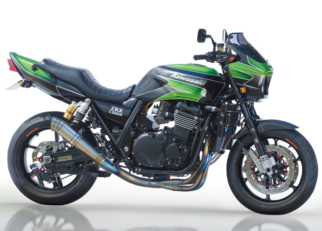 Webike Nitro Racing ナイトロレーシング 4in1 機械曲げチタンexマフラー 車検対応マフラー Zrx1100 Ex 13tut4 フルエキゾーストマフラー 通販