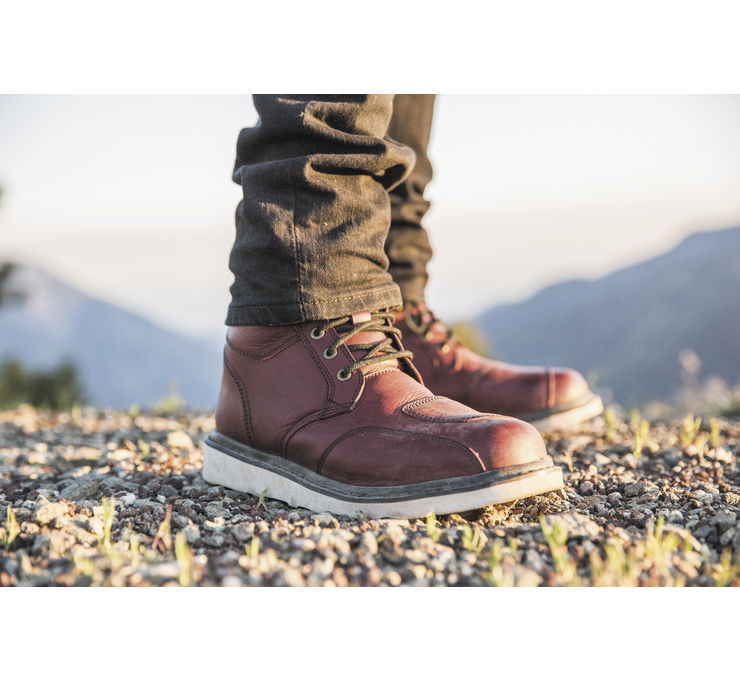 men's pull on square toe boots