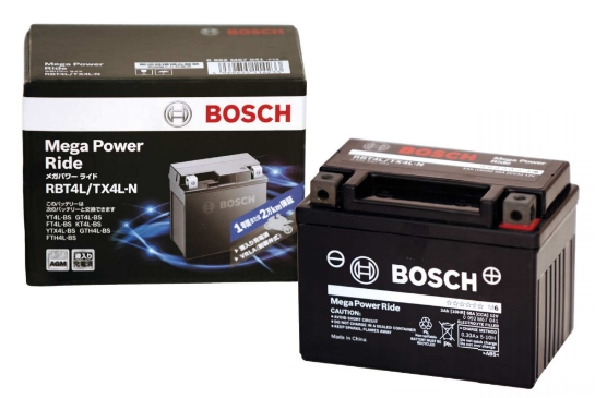 Webike Bosch ボッシュ Rbt4l Tx4l N メンテナンスフリーバッテリー Mega Power Ride メガパワーライド C50 Dx 型式 C50 始動方式 キック Rbt4l Tx4l N 鉛系バッテリー 通販