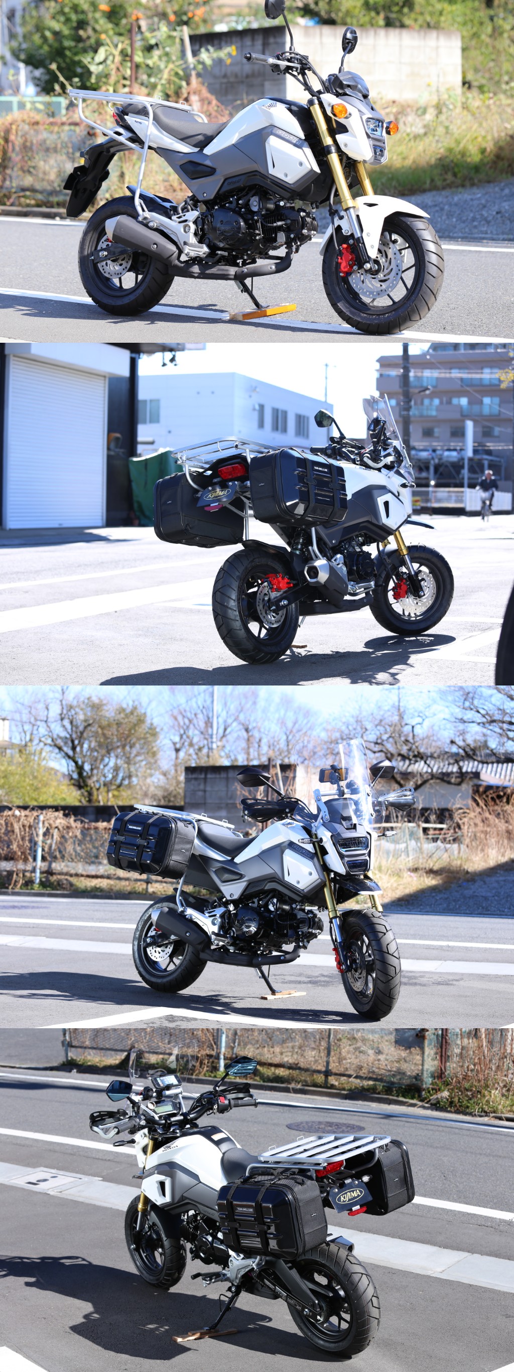 Webike Kijima キジマ アドベンチャーキャリア Grom 210 245 キャリア 通販