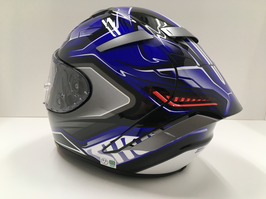 Webike Shoei ショウエイ X 14 Aerodyne X Fourteen エックス フォーティーン エアロダイン Tc 2 Blue Silver ヘルメット W 666 P フルフェイスヘルメット 通販