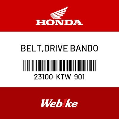 HONDA原廠零件 皮帶 BELTDRIVE BANDO 23100 KTW 901 23100KTW901