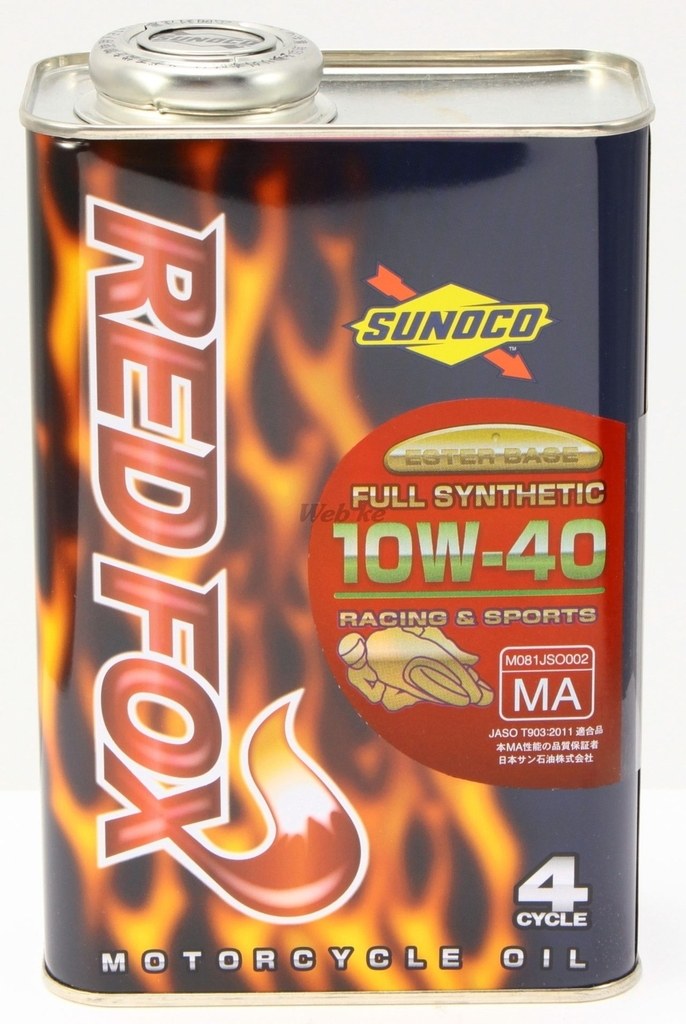 Webike Sunoco スノコ Red Fox レッドフォックス 10w 40 全合成オイル W 1585 003 4サイクルオイル 通販