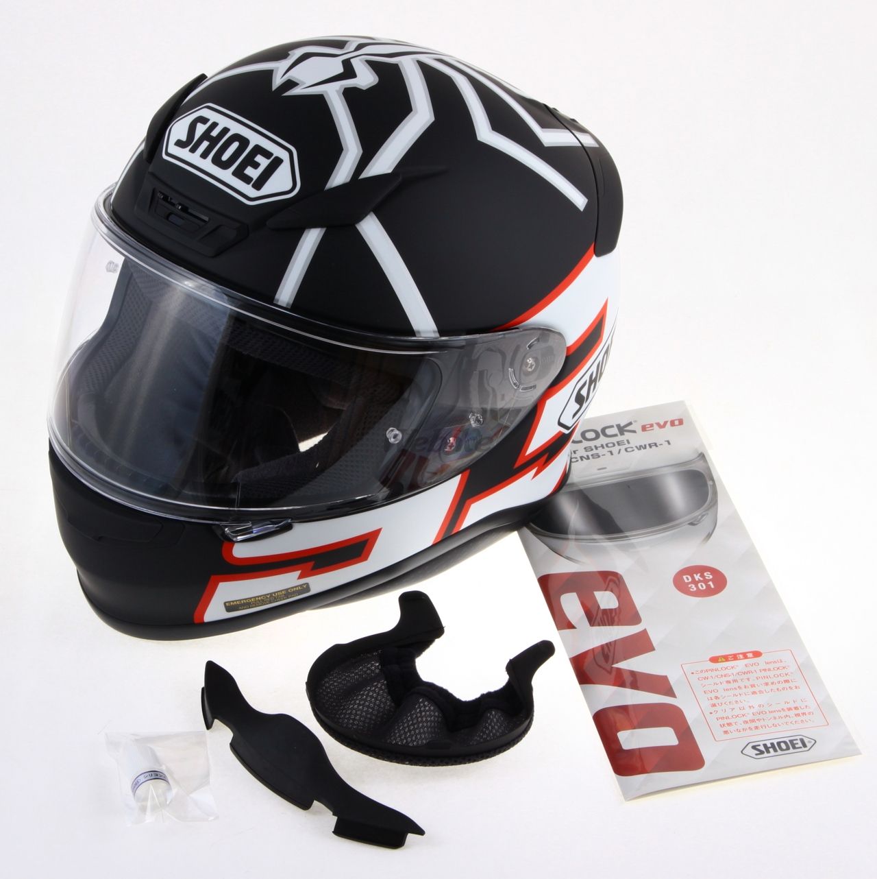 Webike Shoei ショウエイ Z 7 Marquez Black Ant ゼット セブン マルケス ブラック アント Tc 5 Black White マットカラー ヘルメット W 666 4512048437268 フルフェイスヘルメット 通販