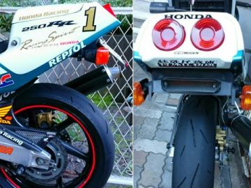 HONDA CBR250RR (MC22) DAYTONA:デイトナ スラントナンバーステーを