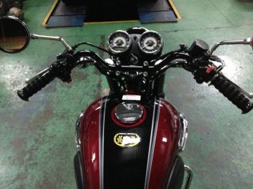 フォルクスワーゲン　クローズコンバーチブル KAWASAKI W800 HURRICANE:ハリケーン フォワードコンチ1型 Φ7/8
