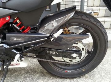 HONDA VTR250 A-TECH:エーテック リアフェンダーを使った、ウッシャン