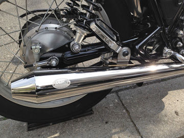 SR400 WM(ダブルエム)ステンレス 7Rメガホンマフラー Yahoo