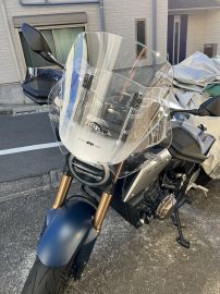 HONDA CB650R GIVI:ジビ ユニバーサルスクリーン【AF49】 (大型)を使っ