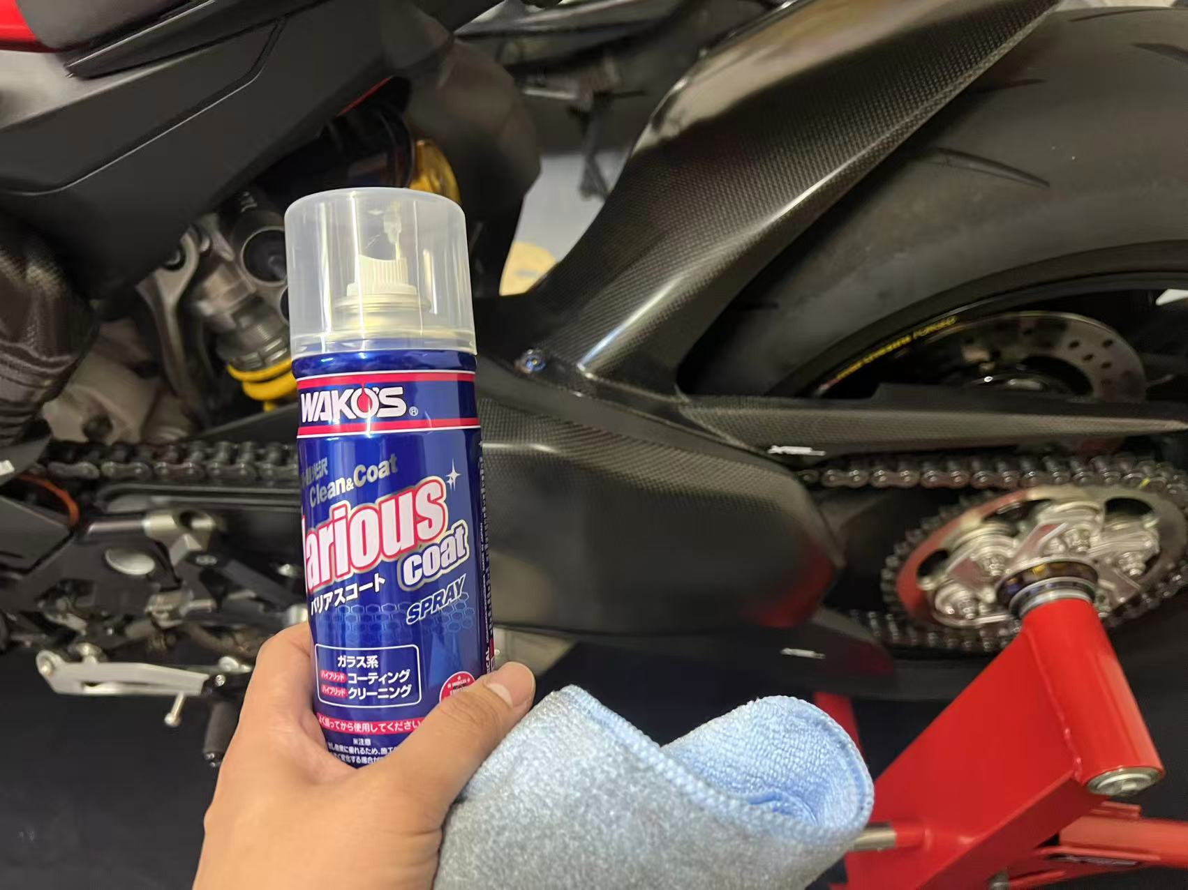 DUCATI STREETFIGHTER V4 S WAKOS:ワコーズ VAC バリアスコートを使った、Yayooo_さんのバイク用品 ...
