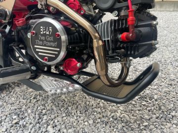 HONDA ダックス125 SP武川:SPタケガワ エンジンガードキットを使った