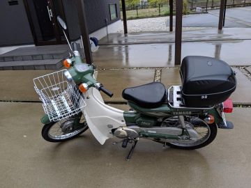 YAMAHA メイト50 MADMAX:マッドマックス リアボックス 28Lを使った