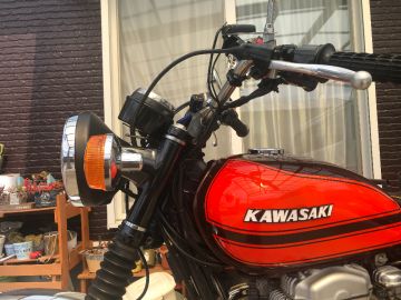 単独犯　W650 ライトステー 3cd96cca6f535bf057fbcc4dd05205