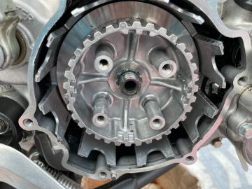 KAWASAKI KX112 Rekluse:リクルス CORE EXP オートクラッチ 3.0を使っ