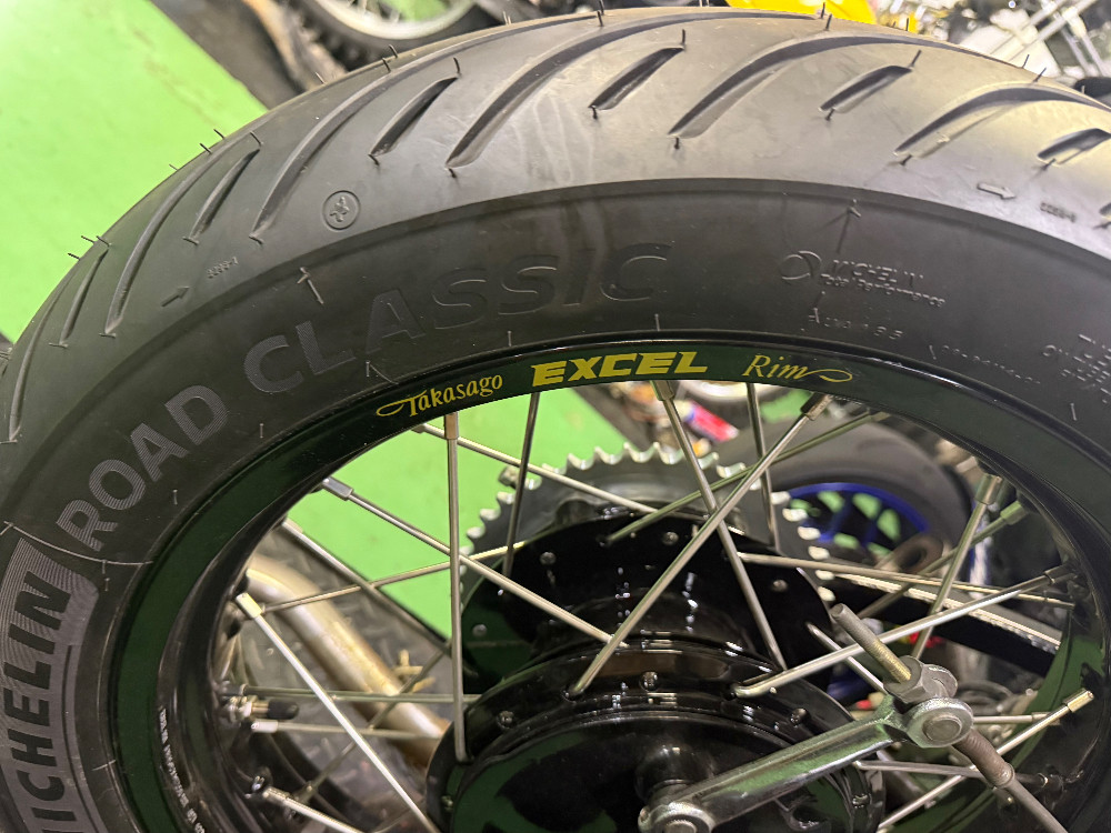 YAMAHA SR400 EXCEL RIM:エキセルリム U型アルミリム【リムサイズ：18