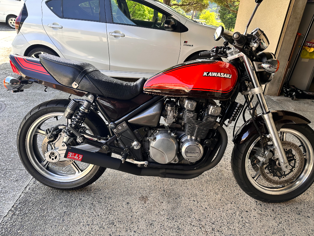 KAWASAKI ゼファー400 YOSHIMURA:ヨシムラ 機械曲ストレートサイクロン