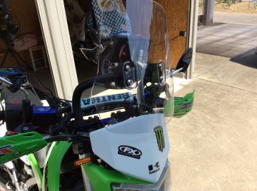 KAWASAKI KLX250 ZETA:ジータ アドベンチャー ウインドシールド