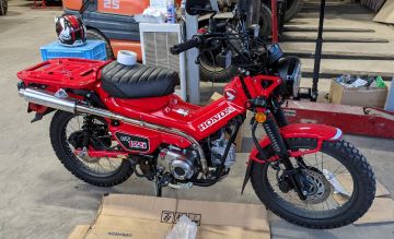 HONDA CT125 ハンターカブ DELTA:デルタ バレル4-S  MINIサイレンサーを使った、非公開ユーザーさんのバイク用品インプレッションです。バイク用品レビュー、口コミ、適合情報、コスパや性能評価は「ウェビック」