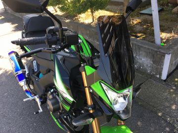 KAWASAKI Z125 プロ HURRICANE:ハリケーン スクリーンを使った、週末