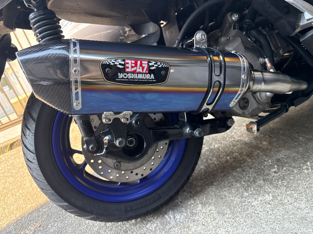YAMAHA XMAX 250 YOSHIMURA:ヨシムラ 機械曲R-77J サイクロン カーボン
