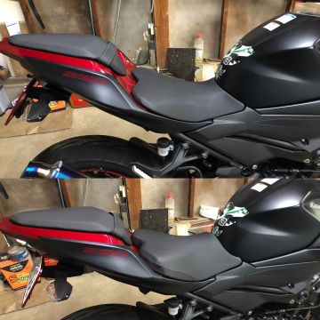 KAWASAKI Z250 Kawasaki:カワサキ ハイシートを使った、こぶつ